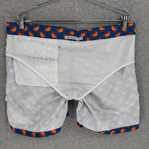Retromarine NYC Mens Luxury Swim Trunks Shorts Size 34 Novelty Crabs Pockets - Picture 9 of 15